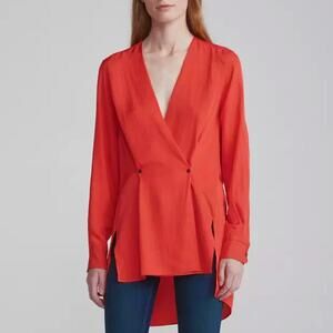 Rag & Bone Debbie Red Blouse Size XS